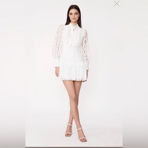NWt  Bardot REMY LACE DRESS IN WHITE. Size 6